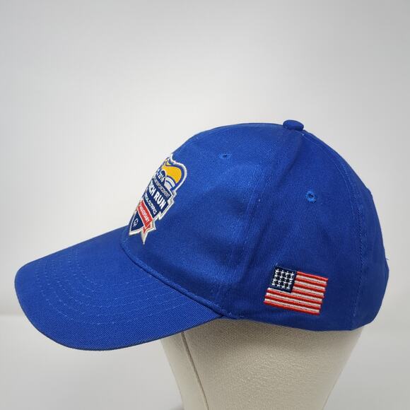 2016 Torch Run 30th Anniversary Strapback Baseball Cap Blue One Size BWM Global - Picture 3 of 10